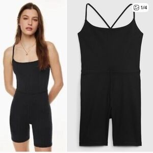 GAP Black Spaghetti Strap Romper
